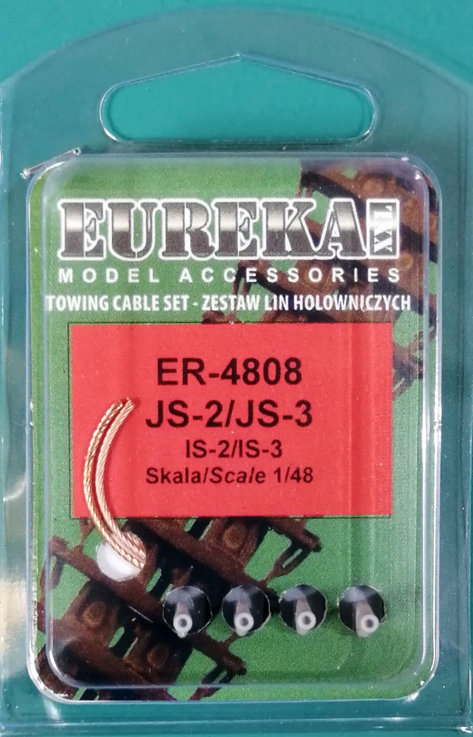 ER-4808 - Towing cable for Soviet IS-2 and IS-3 Tanks - 1:48