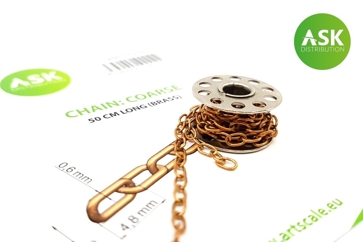 200-T0250 - Chain: Coarse 50cm long (Brass)