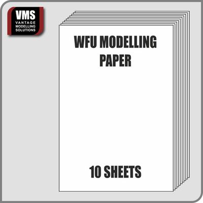 VMS.WFU - WFU Modelling Paper (option for paper shaper) 10 sheets plastic bag