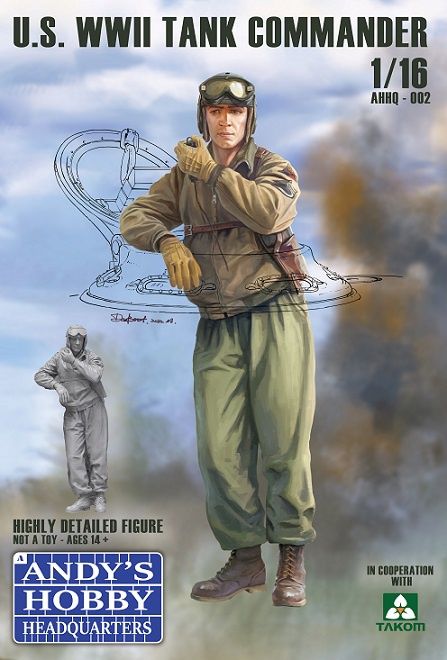 AHHQ-002 - U.S. WWII Tank Commander - 1:16