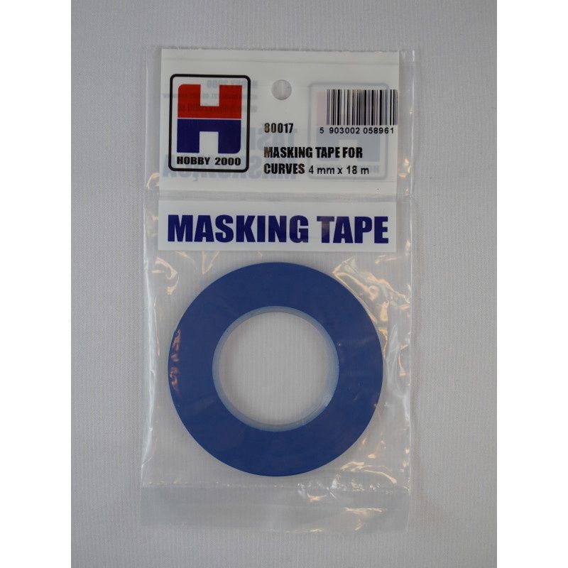 80017 - Masking Tape For Curves 4mm x 18m