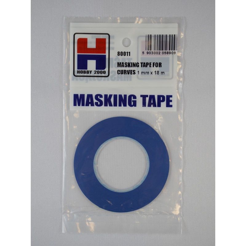 80011 - Masking Tape For Curves 1mm x 18m