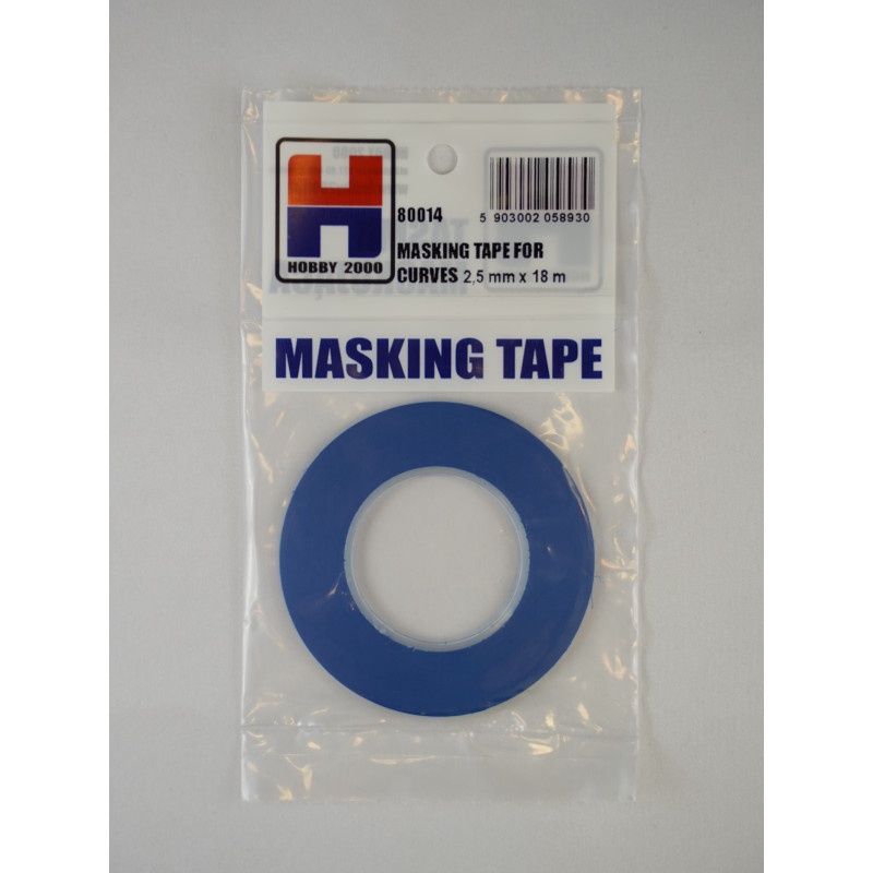 80014 - Masking Tape For Curves 2,5mm x 18m
