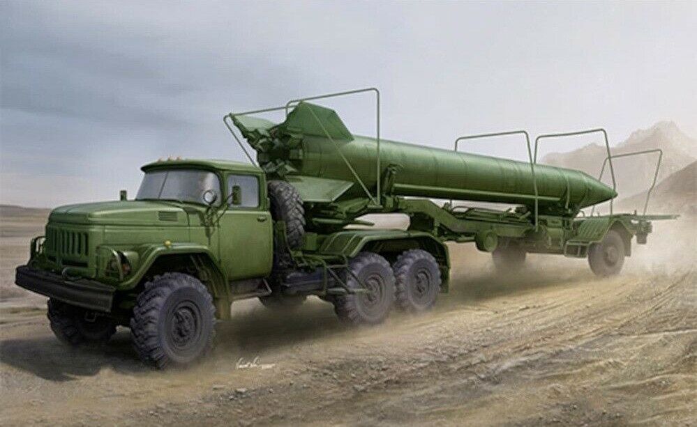 01081 - Soviet Zil-131V tow 2T3M1 Trailer with 8K14 Missile - 1:35