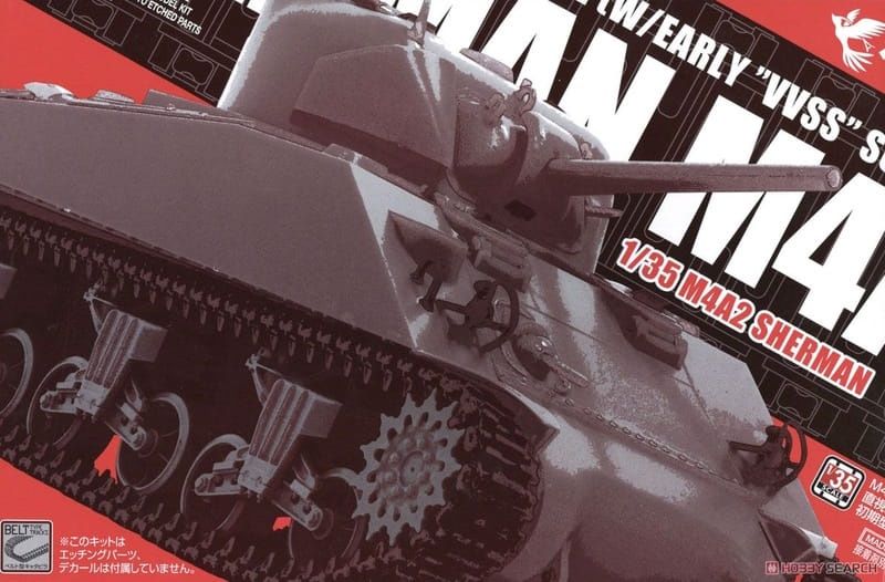 AS-002 - M4A2 Sherman Direct Vision with Early VVSS - With T49 Tracks - 1:35