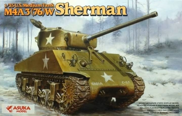 35-019 - U.S. Medium Tank M4A3(76)W Sherman - 1:35