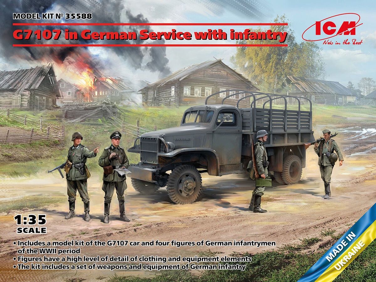 35588 - G7107 in German Service with infantry - 1:35