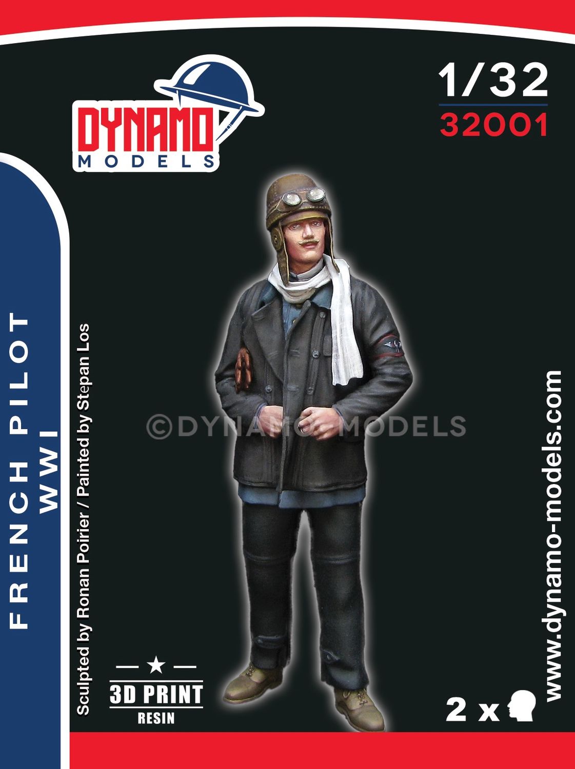 32001 - French WWI Airplane Pilot - 1:32