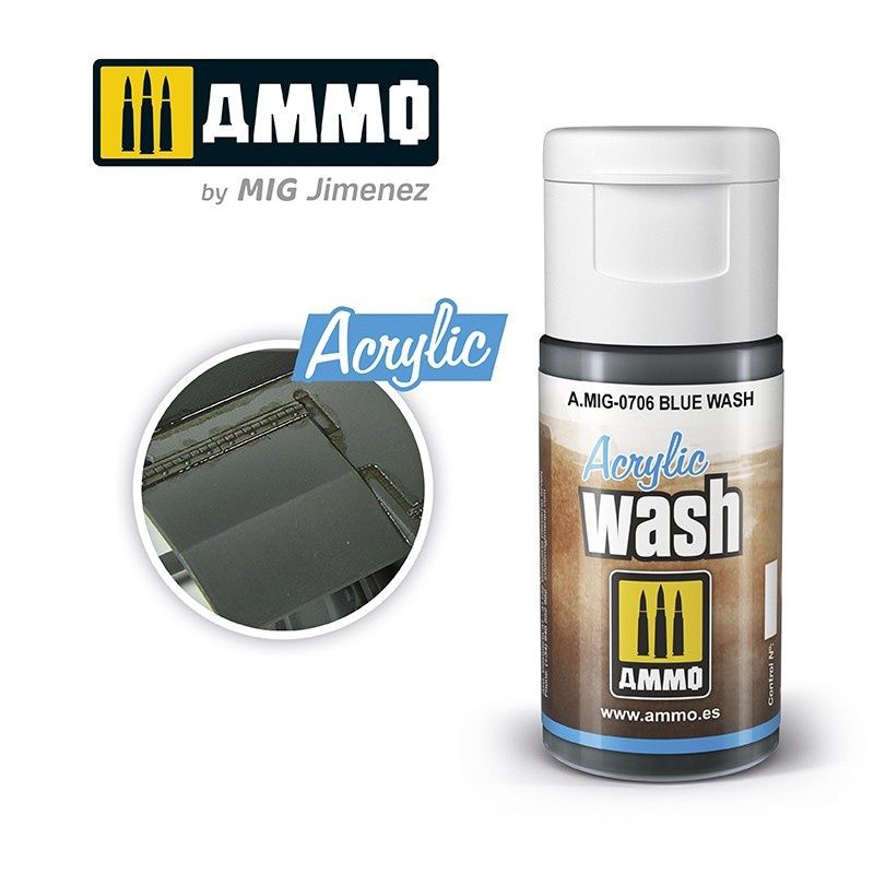 A.MIG-0706 - Acrylic Wash - Blue Wash - 15ml