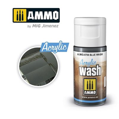 A.MIG-0706 - Acrylic Wash - Blue Wash - 15ml
