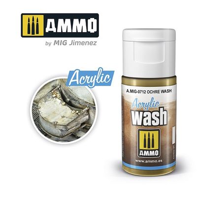 A.MIG-0712 - Acrylic Wash - Ochre Wash - 15ml
