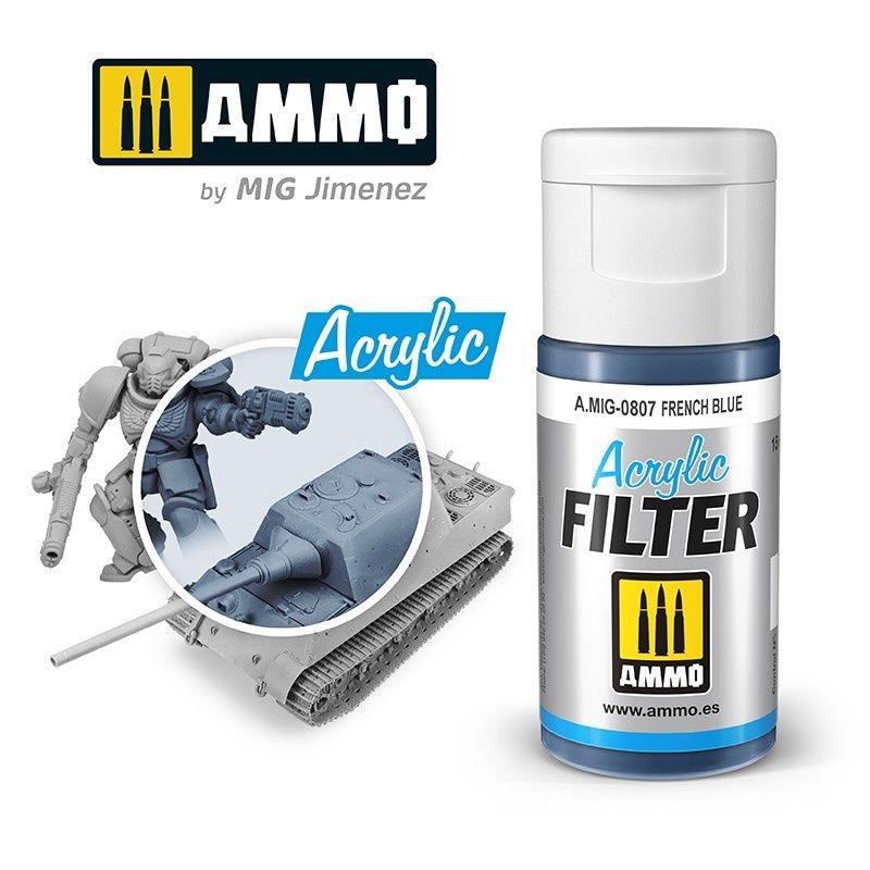 A.MIG-0807 - Acrylic Filter - French Blue - 15ml
