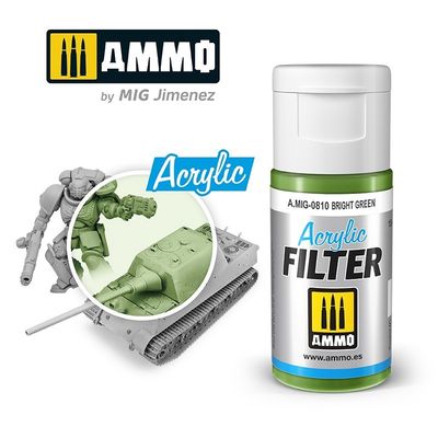 A.MIG-0810 - Acrylic Filter - Bright Green - 15ml