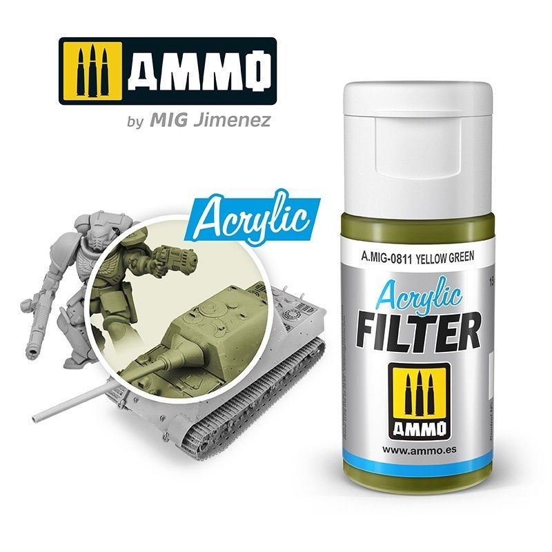 A.MIG-0811 - Acrylic Filter - Yellow Green - 15ml