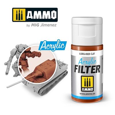 A.MIG-0820 - Acrylic Filter - Clay - 15ml