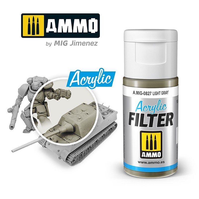 A.MIG-0827 - Acrylic Filter - Light Grey - 15ml