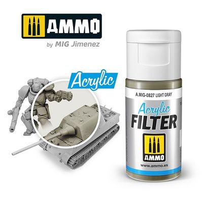 A.MIG-0827 - Acrylic Filter - Light Grey - 15ml