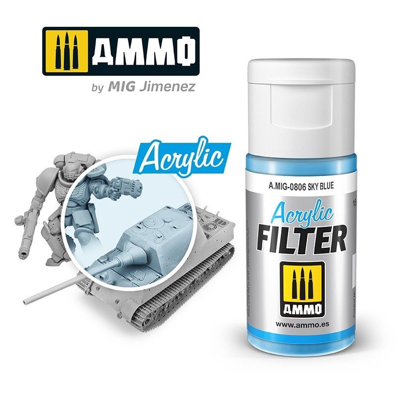 A.MIG-0806 - Acrylic Filter - Sky Blue - 15ml