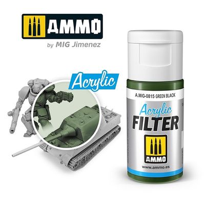 A.MIG-0815 - Acrylic Filter - Green Black - 15ml