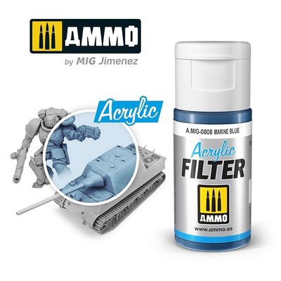 A.MIG-0808 - Acrylic Filter - Marine Blue - 15ml