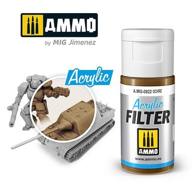 A.MIG-0822 - Acrylic Filter - Ochre - 15ml