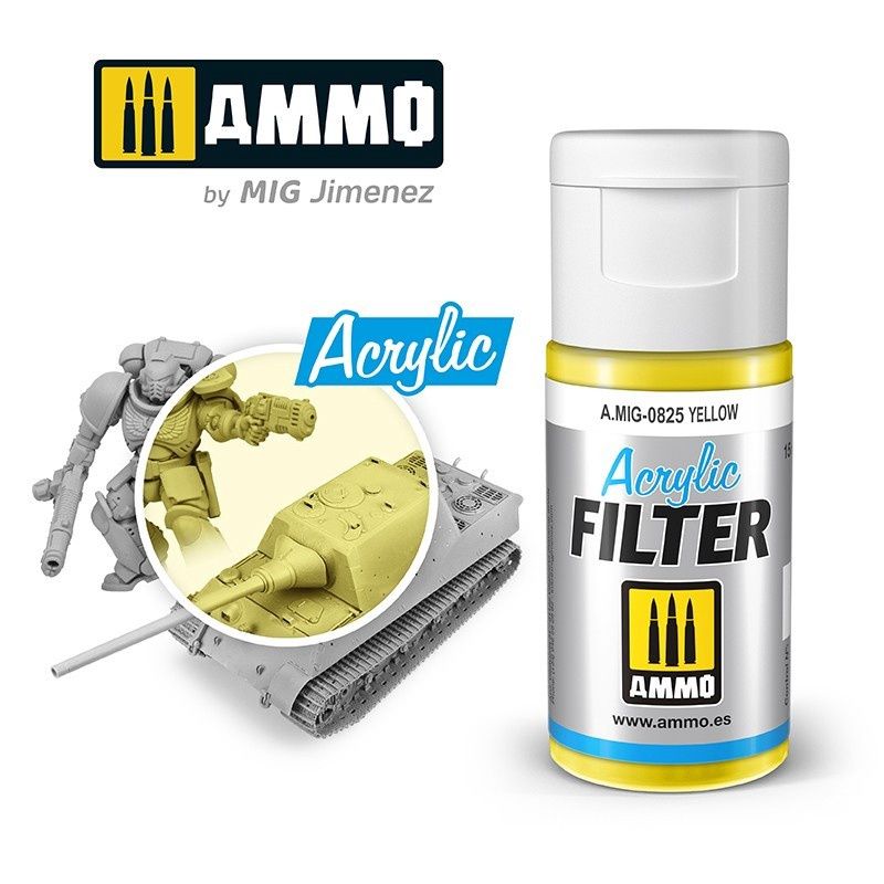 A.MIG-0825 - Acrylic Filter - Yellow - 15ml