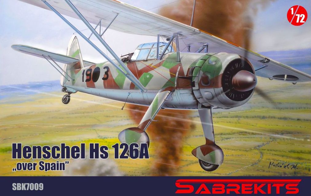 SBK7009 - Henschel Hs 126A „over Spain&quot; - 1:72
