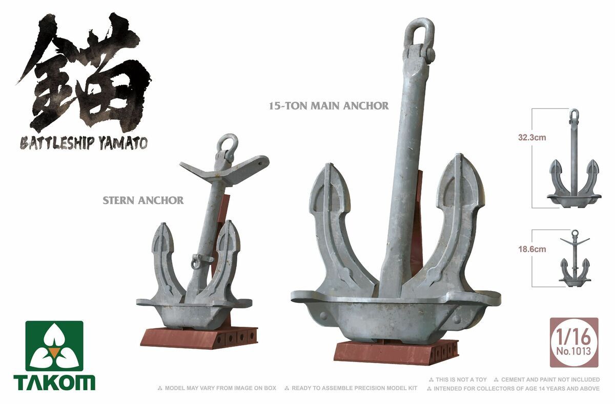 1013 - Battleship Yamato Anchors - 1:16