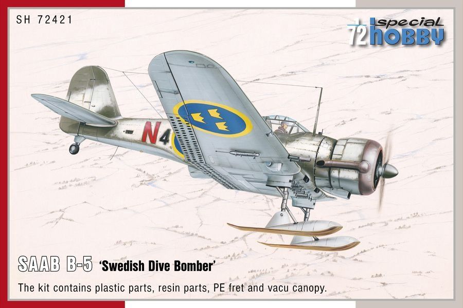 SH72421 - SAAB B-5 Swedish Dive Bomber - 1:72
