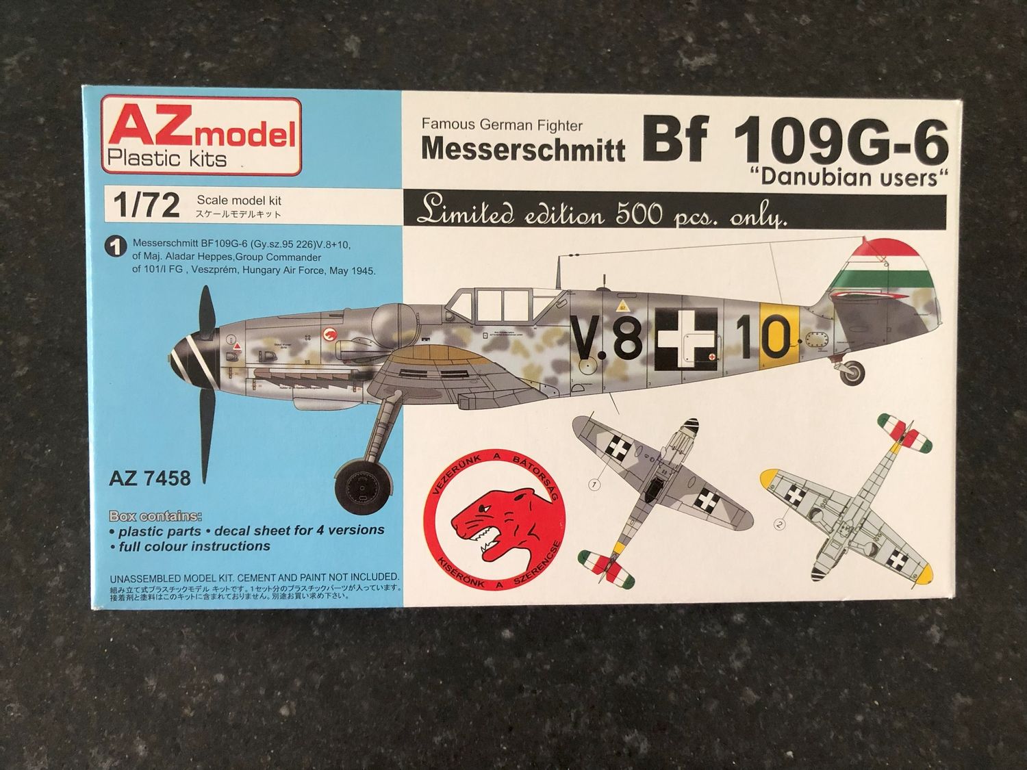 AZ7458 - Messerschmitt Bf 109G-6 "Danubian users" - 1:72