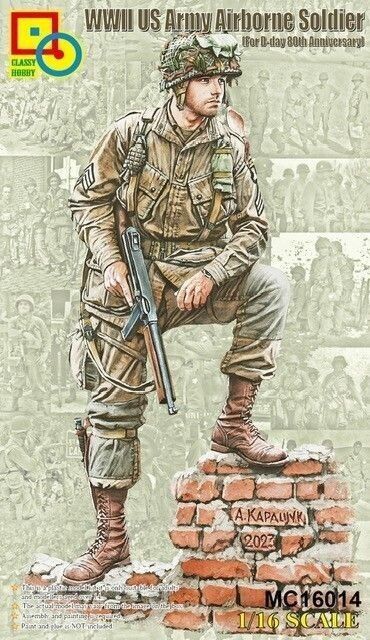 MC16014 - WWII US Airborne Soldier (For D-Day 80th Anniversary) - 1:16