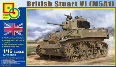 MC16010 - British M5A1 Stuart VI (M5A1) - 1:16