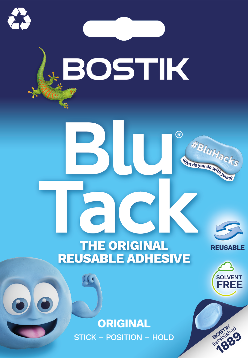Bostik Blue Tack - The Original Reusable Adhesive
