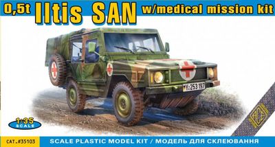 35103 - 0,5t Light Truck 4x4 Iltis SAN with Medical Mission Kit - 1:35