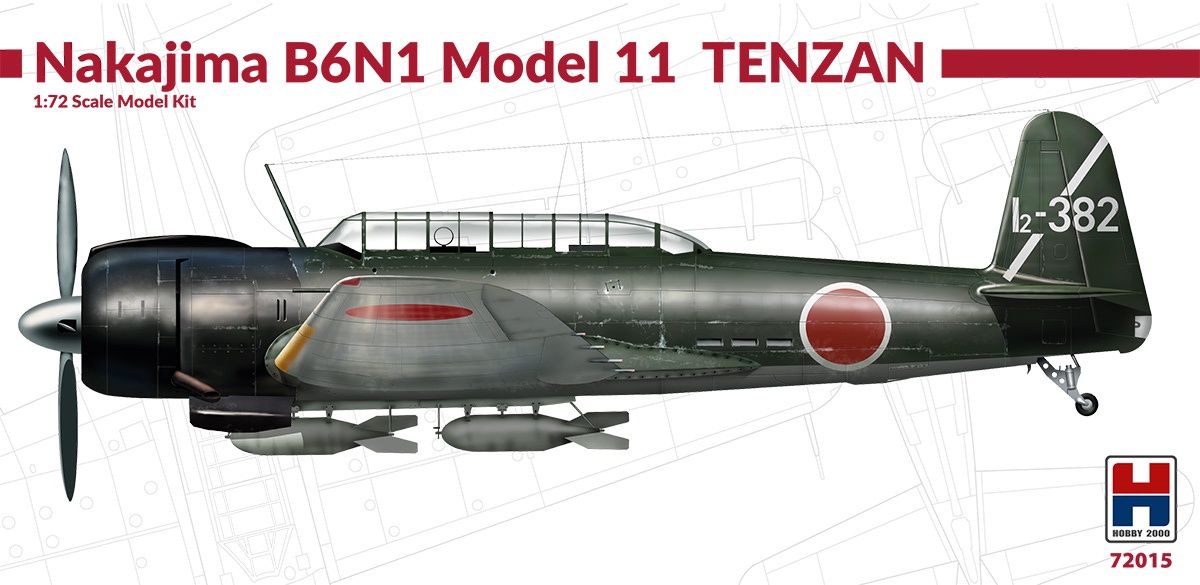 72015 - Nakajima B6N1 Model 11 Tenzan - 1:72
