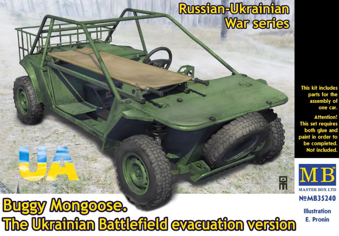 MB35240 - Russian-Ukrainian War Series Buggy Mongoose - The Ukranian Battlefield Evacuation Vehicle - 1:35