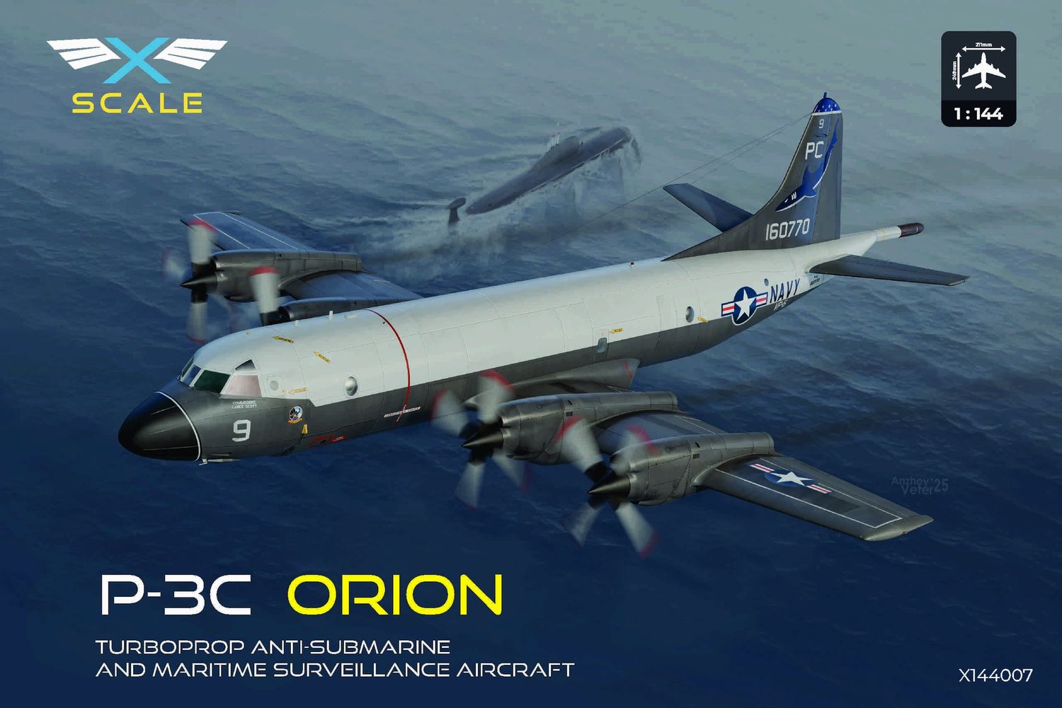 X144007 - Lockheed P-3C Orion - 1:144
