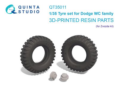 QT35011 - Dodge WC Family tyre set (Zvezda) - 1:35