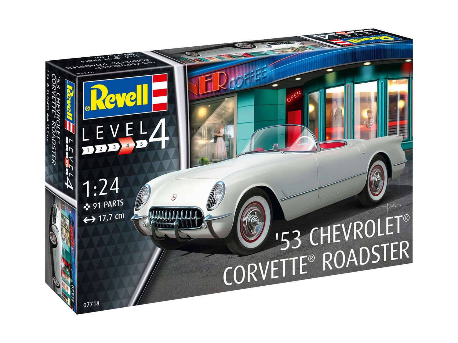 07718 - '53 Chevrolet Corvette Roadster - 1:24