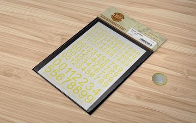 80027 - Decal Numbers - large, yellow - all scales