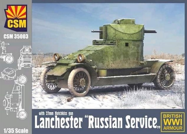 CSM35003 - Lanchester &quot;Russian Service&quot; with 37mm Hotchkiss gun - 1:35