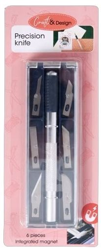 11064-02 - Precision Knife with 6 blades and Integrated magnet