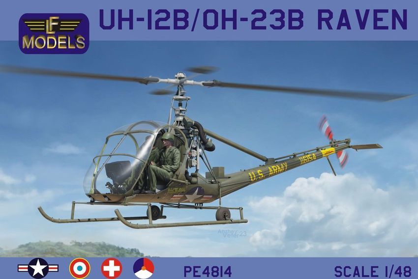 PE4814 - UH-12B / UH-23B Raven (Korean war, France, Swiss, Dutch) - 1:48