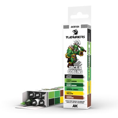 AKM104 - Playmarker Set - Orcs &amp; Goblins - 6 pcs