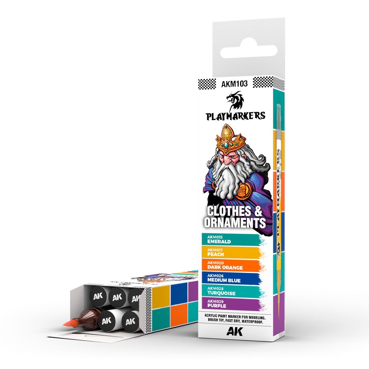 AKM103 - Playmarker Set - Clothes &amp; Ornaments - 6 pcs