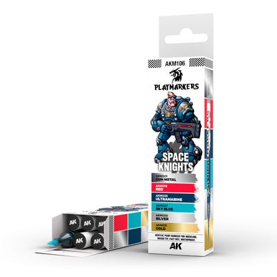 AKM106 - Playmarker Set - Space Knights  - 6 pcs