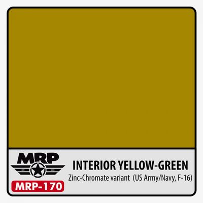 MRP-170 - Interior Yellow-Green - Zinc-Chromate variant (U.S.Army/Navy, F-16) - 30ml