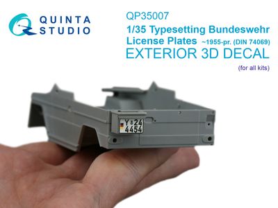 QP35007 - Typesetting Bundeswehr license plates (All kits) - 1:35