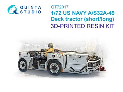QT72017 - US NAVY AS32A-49 Deck tractor, short/long version, Full kit - 1:72