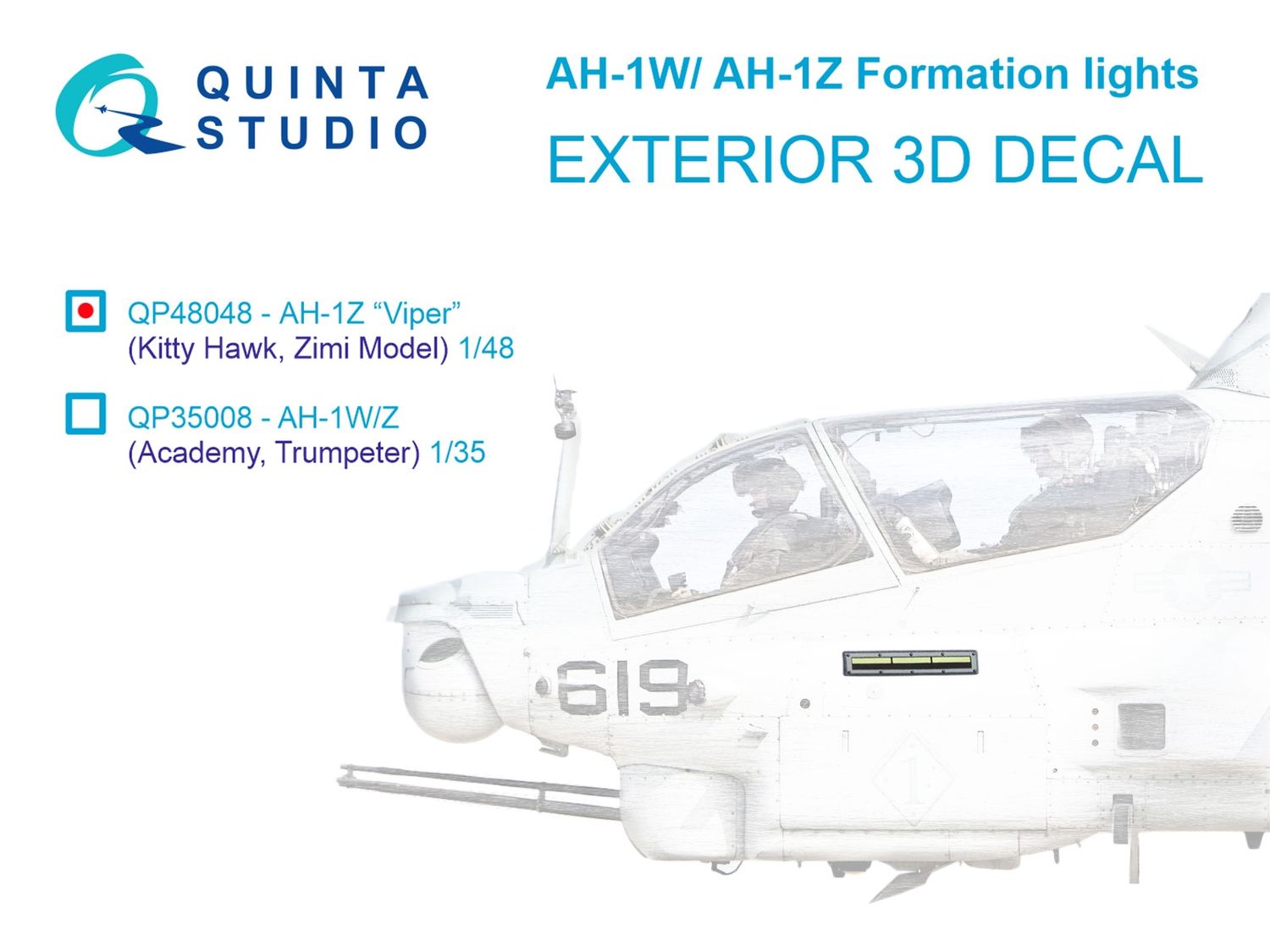 QP48048 - AH-1W/Z Formation (slime) lights (All kits) - 1:48